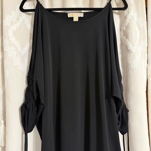 MICHAEL Michael Kors Black Cold Shoulder Blouse